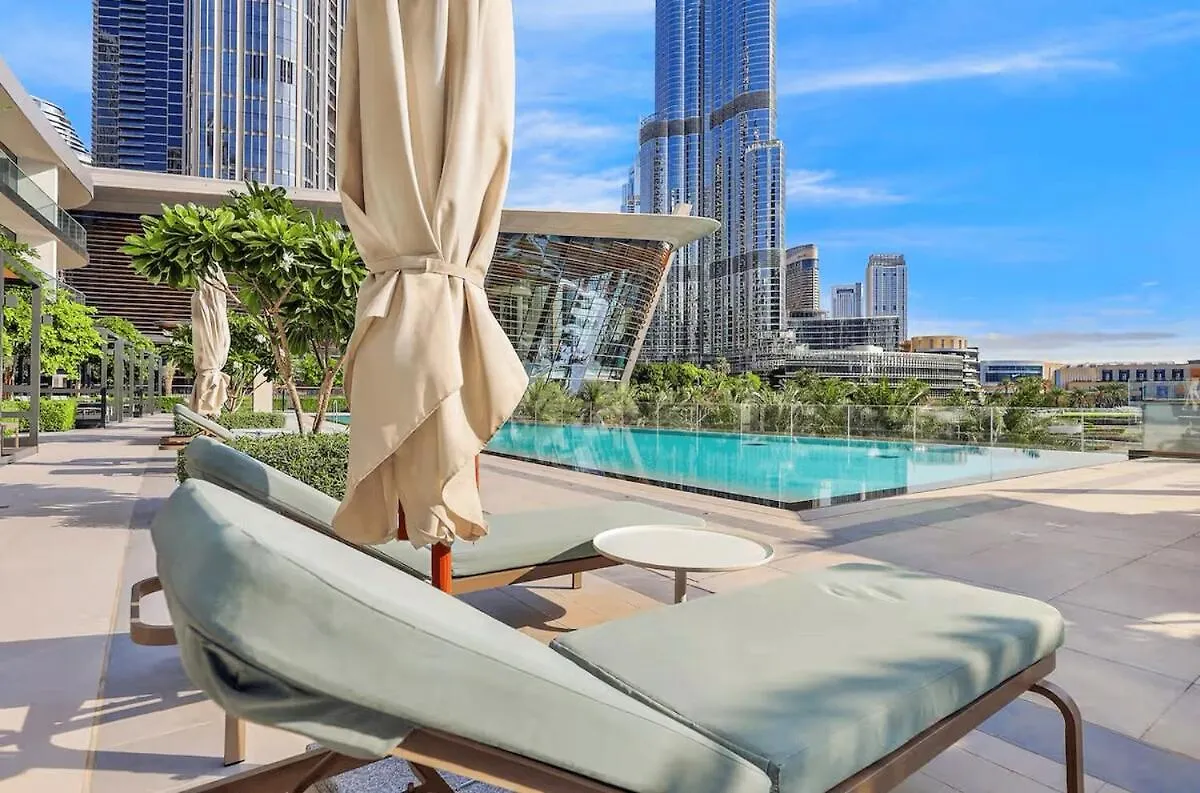 Beautiful 1Br Burj View From Infinity Pool Apartment Dubai 0*,  United Arab Emirates